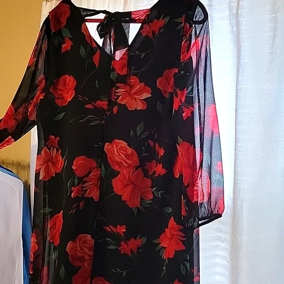 Nine West floral dress, L - Picture 4 of 4
